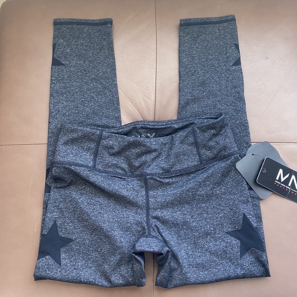 Ultra Soft Performance Leggings with Mesh Stars (NWT)